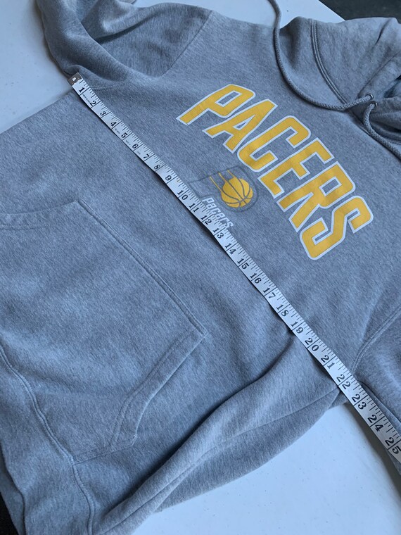 Indiana Pacers Classic Gray Hoodie Sweatshirt Siz… - image 4