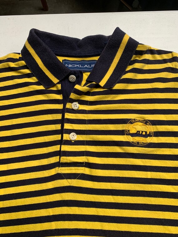 Vintage Jack Nicklaus Grand Traverse Resort Polo Blue… Gem