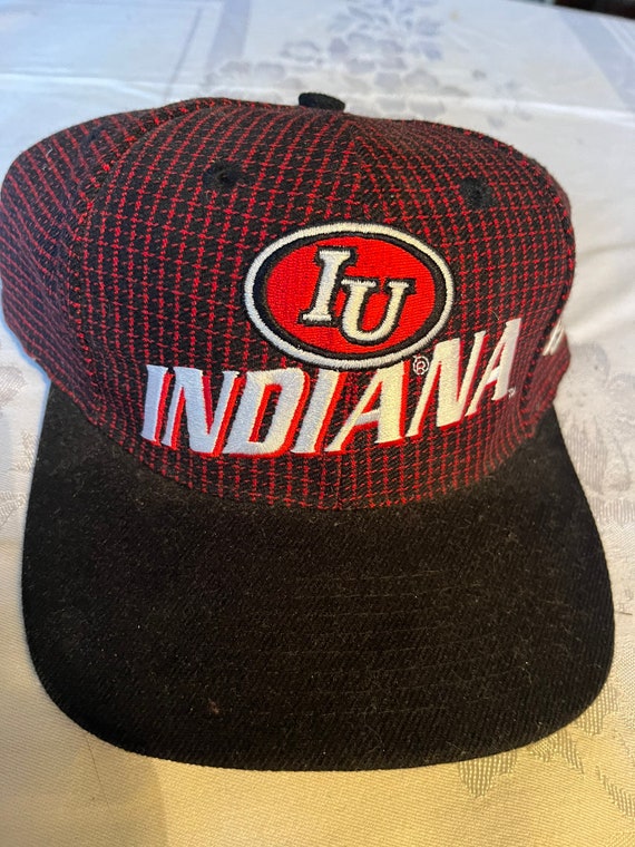 Vintage Indiana IU adjustable Hat Cap Quality Woo… - image 4