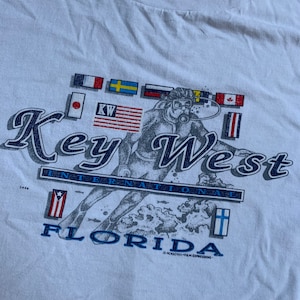 Vintage Key West Florida T Shirt si adatta taglia Grande grafica impressionante