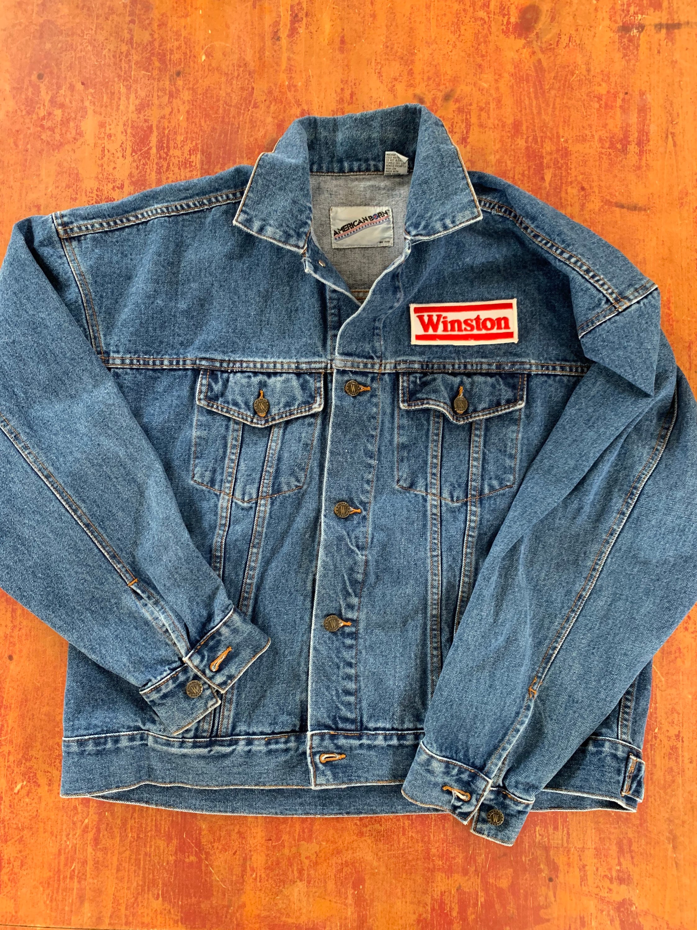 Vintage 70s 80s Winston Rodeo Denim Jacket Size XL. Extra