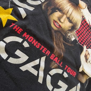Lady Gaga Monster Ball Concert Tour T shirt Fits size Medium Awesome Graphic