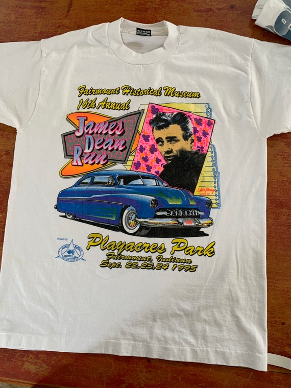 Vintage 90s James Dean Fairmount Indiana T Shirt Size Large
