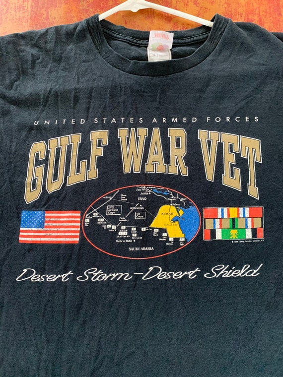 Vintage Gulf War Vet Desert Storm Desert Shield T 