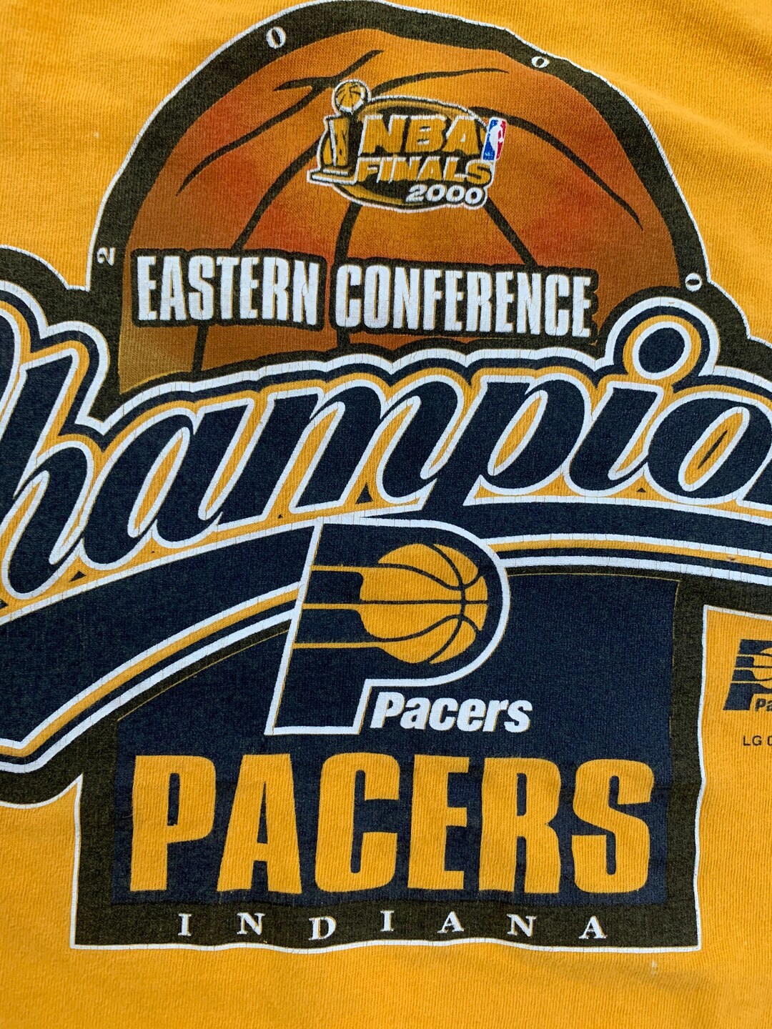 Vintage 2000 Indiana Pacers Eastern Conference Champions T Shirt Size ...