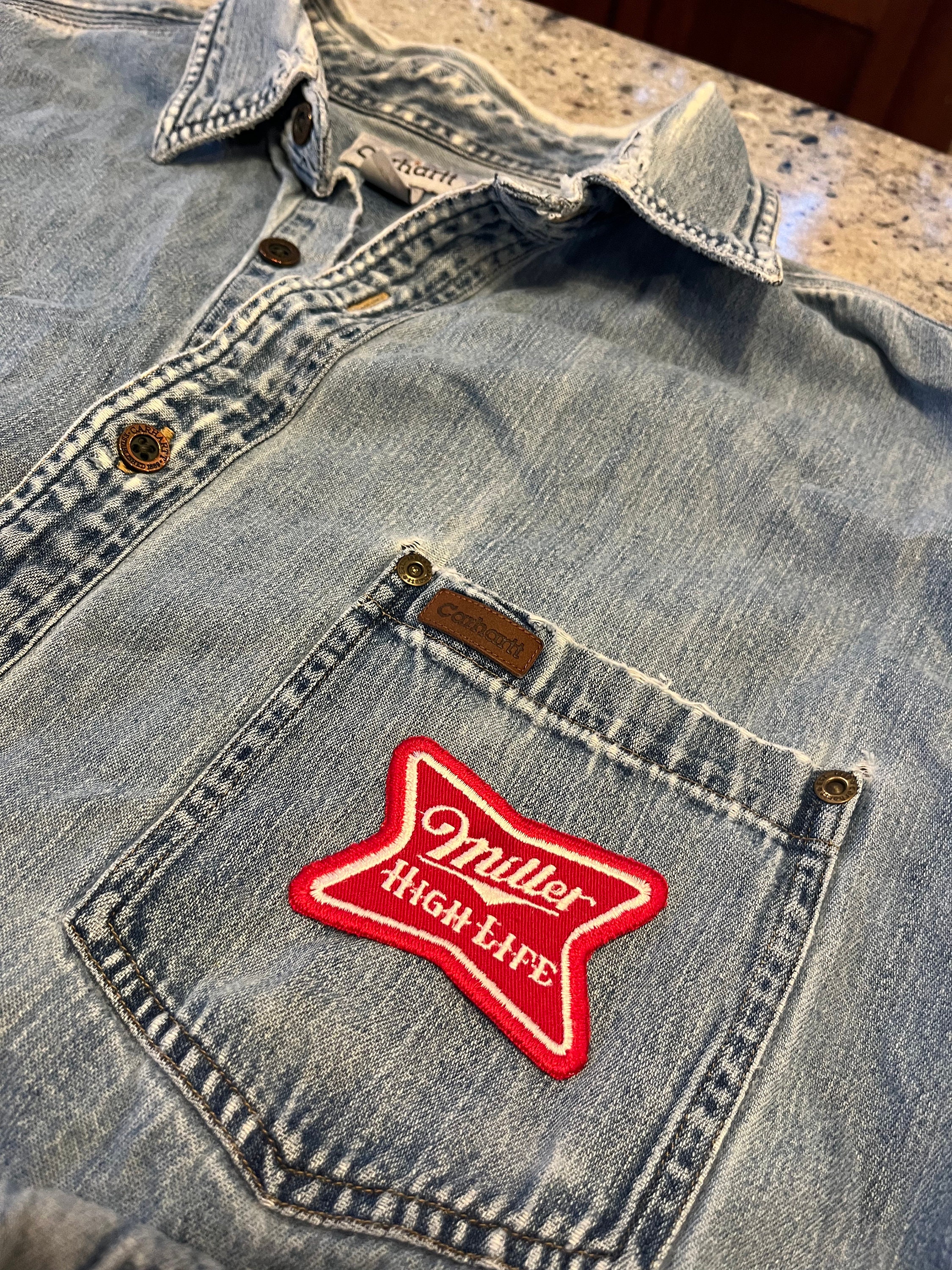 【DEARMINE】Maverick Patch Denim Shirt Maverick Patch Denim Shirt(3color) - DEARMINE | 60% - Asian
