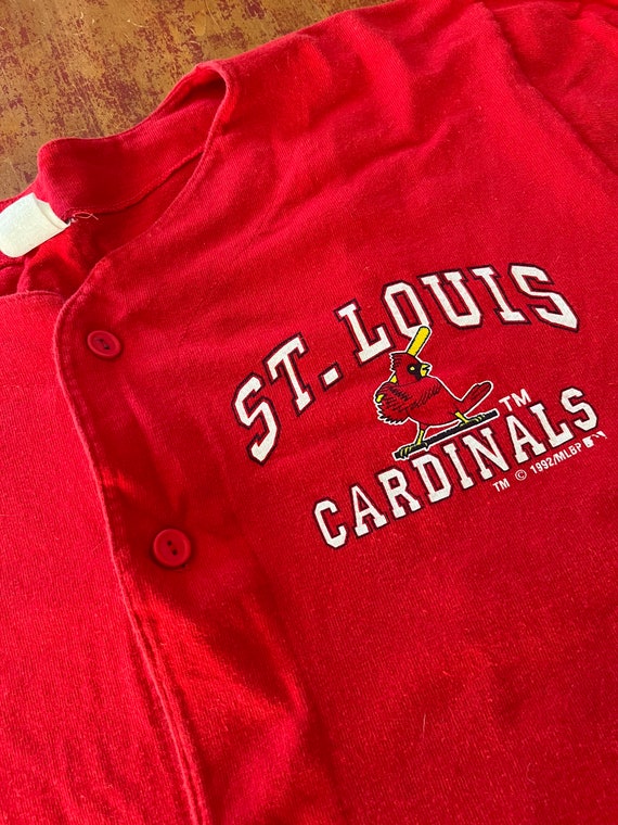 Vintage 90s St Louis Cardinals Baseball Jersey Si… - image 1