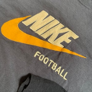 Vintage NIKE Football Long Sleeve Layered T Shirt Size Large Rare