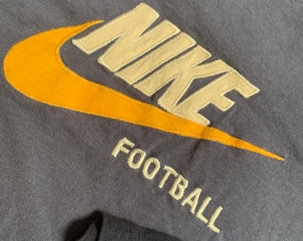 Vintage NIKE Football Long Sleeve Layered T Shirt Size Large Rare