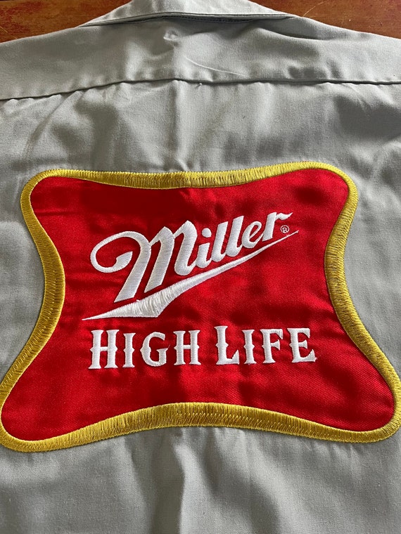 Vintage Miller High Life Beer Delivery Man Shirt Size… Gem