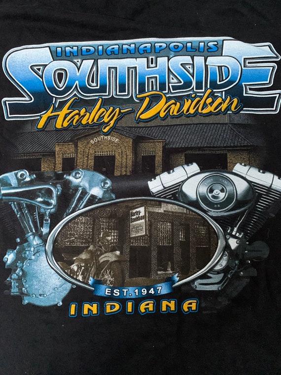 Vintage s s Harley Davidson Indianapolis T Shirt Size XL   Etsy