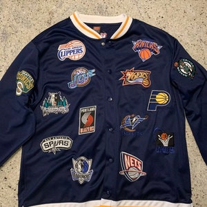 Vintage NIKE NBA Teams Warm up Varsity All Star Logos Nets Lakers ...