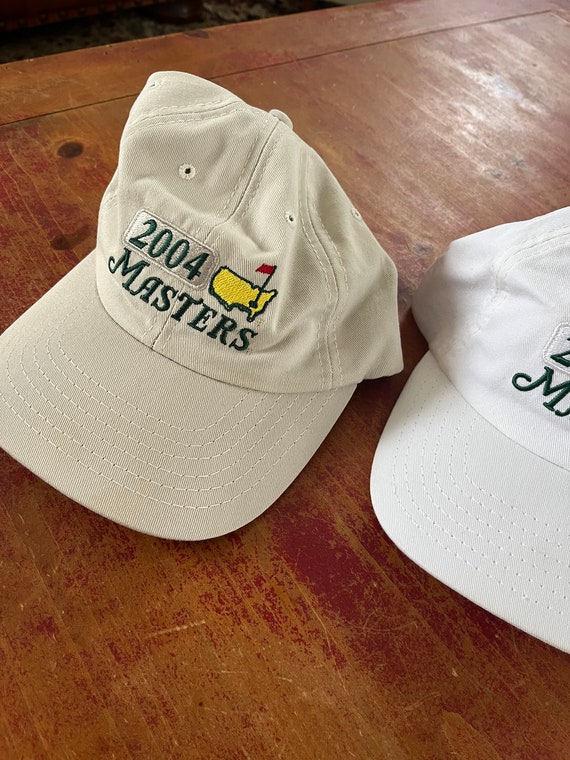 Vintage 2004 Masters Golf Tournament Tan Khaki Hat Cap  display picture 1