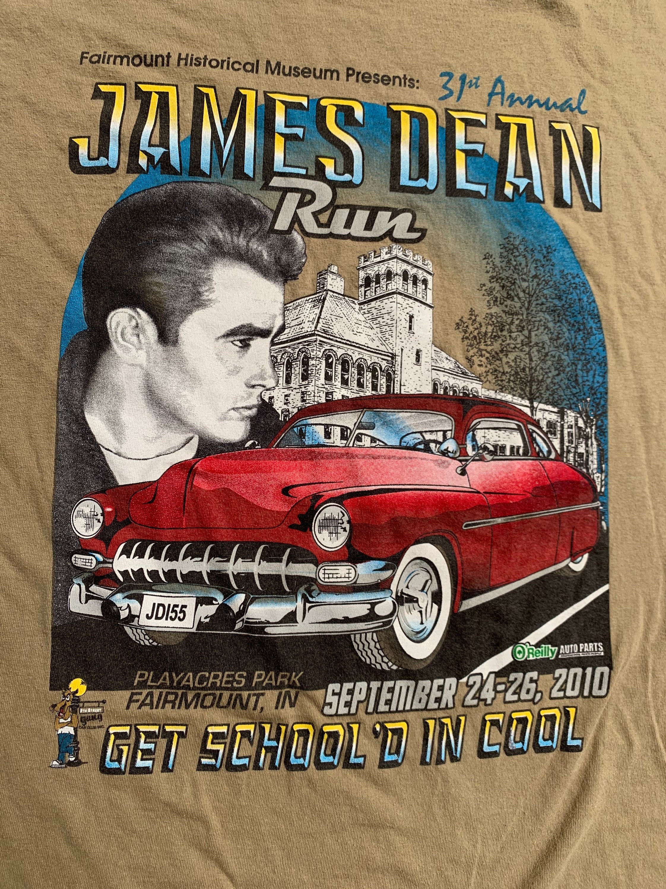 James Dean 2010 31st Annual Run Fairmount Indiana Get School'd in