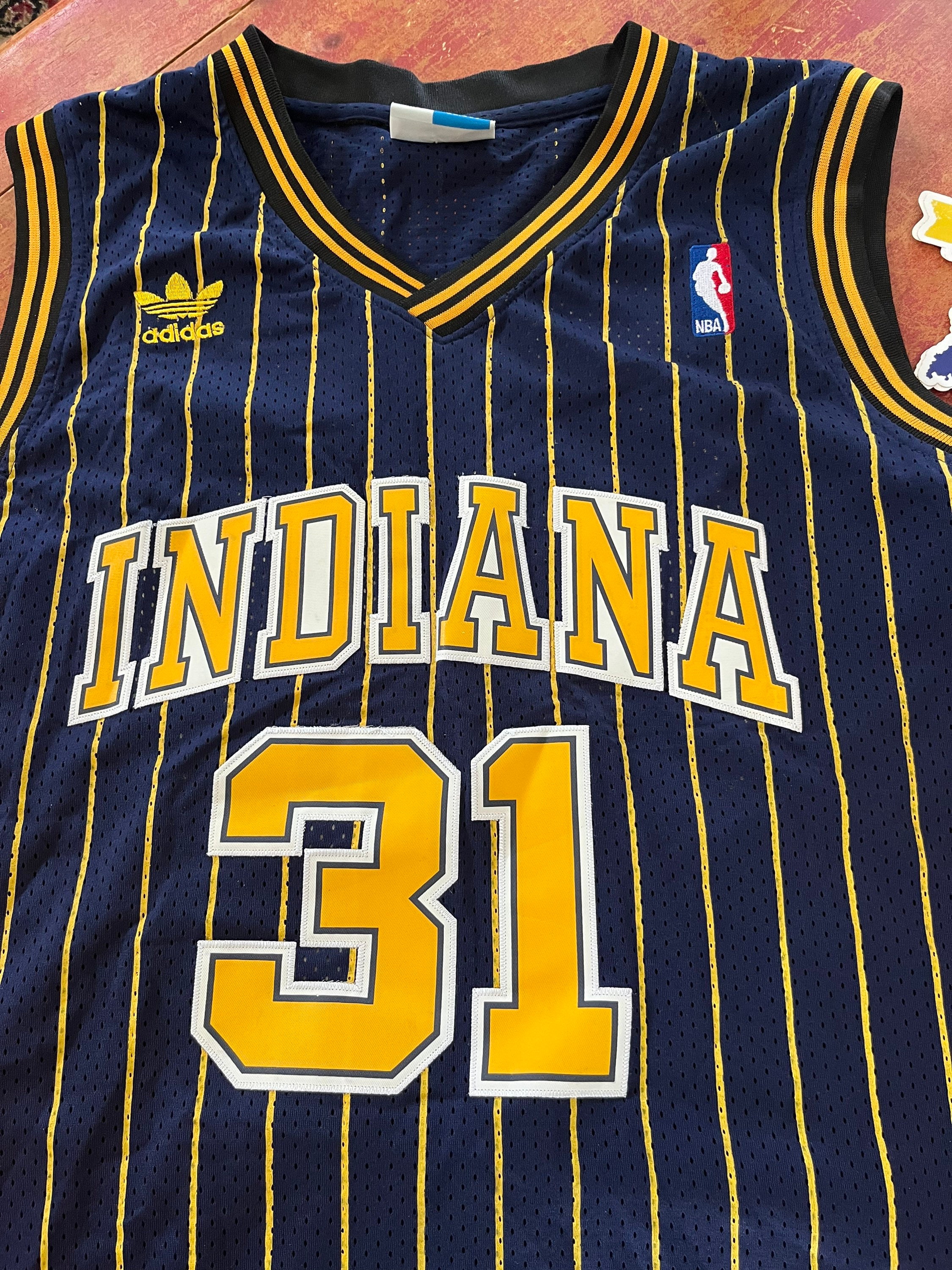 Vintage 90s Champion Indiana Pacers Reggie Miller Basketball Jersey Mens  Size 40
