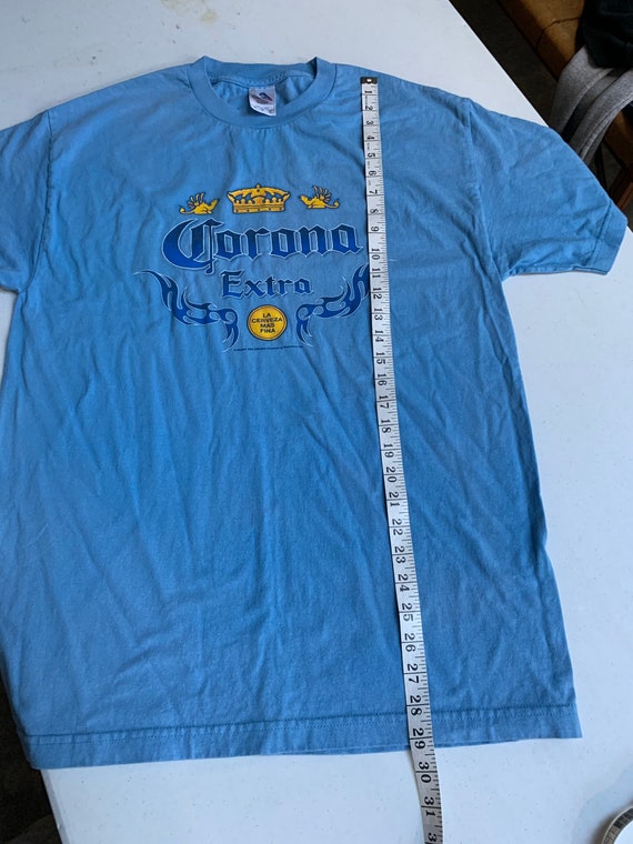 Vintage Corona Extra Beer Cerveza T Shirt Size La… - image 6