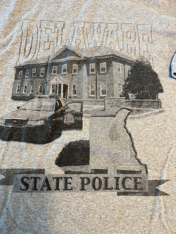 Vintage Champion Brand Delaware State Police T Sh… - image 1