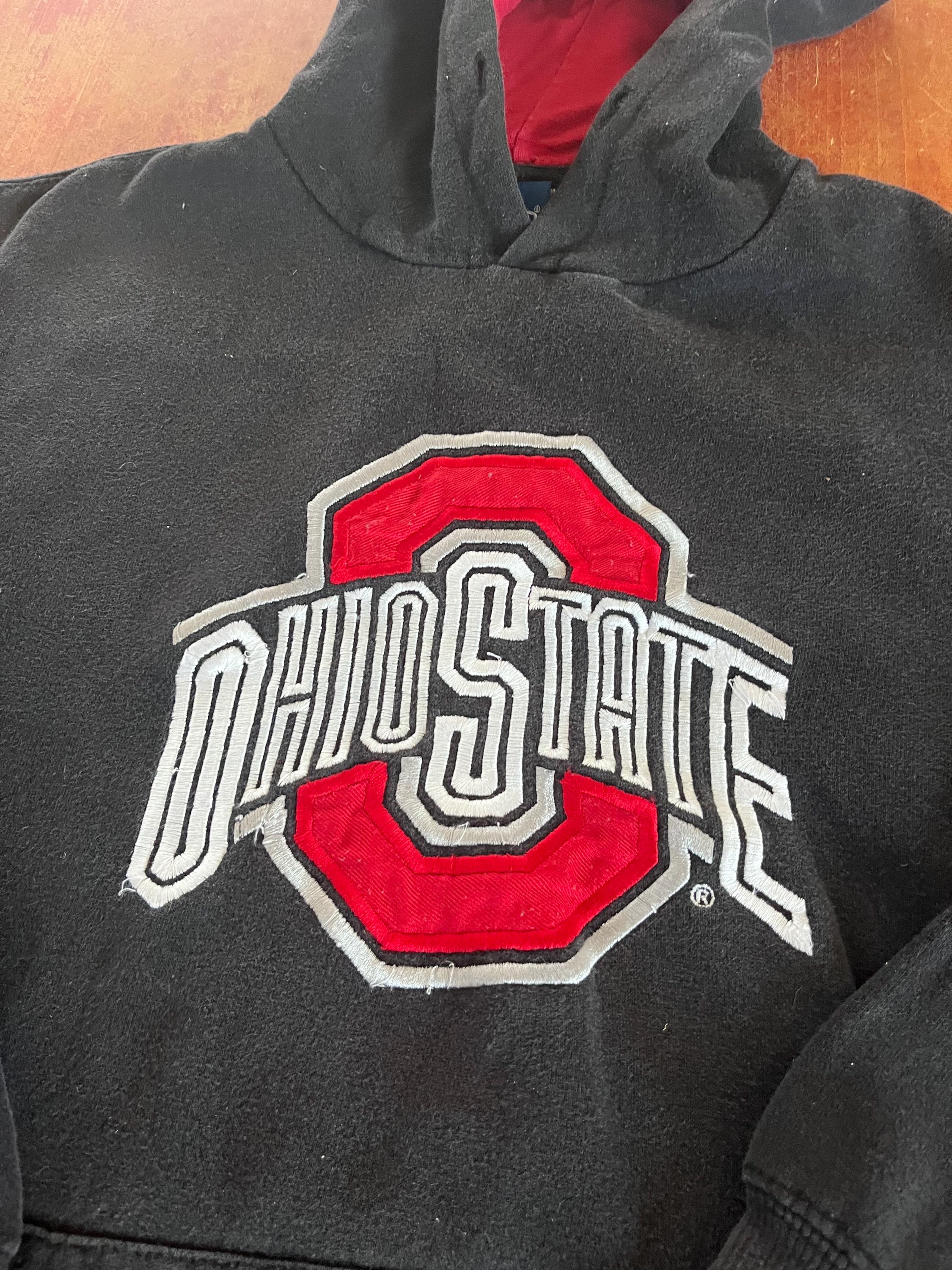 オハイオ州立大学プルオーバー　US Sサイズ ビンテージ オハイオ州立大学 バックアイズ パーカー スウェットシャツ