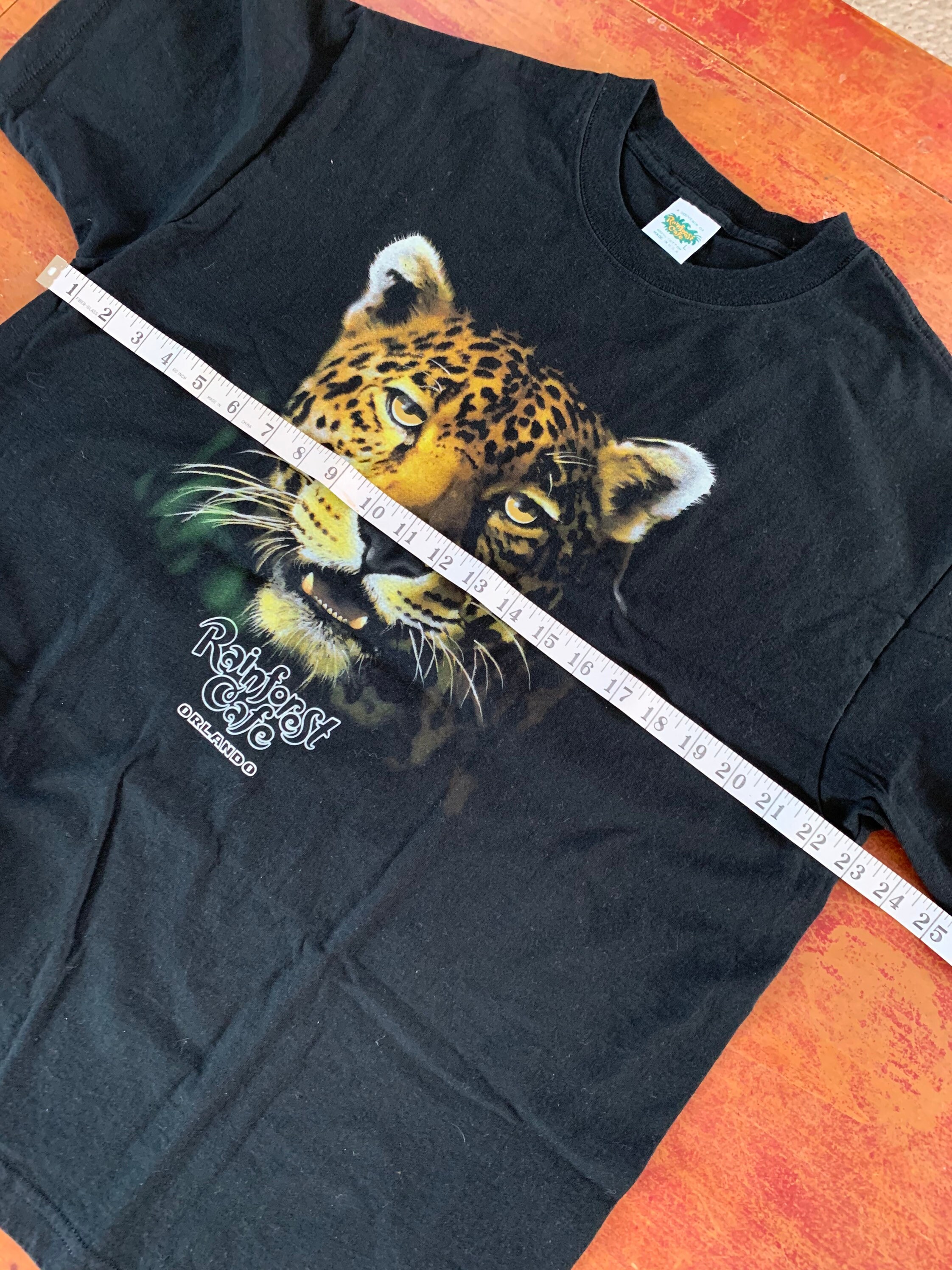 T-shirt Vintage Wild Tiger - Taille XXXL Noir - Motif Tigre Japonais