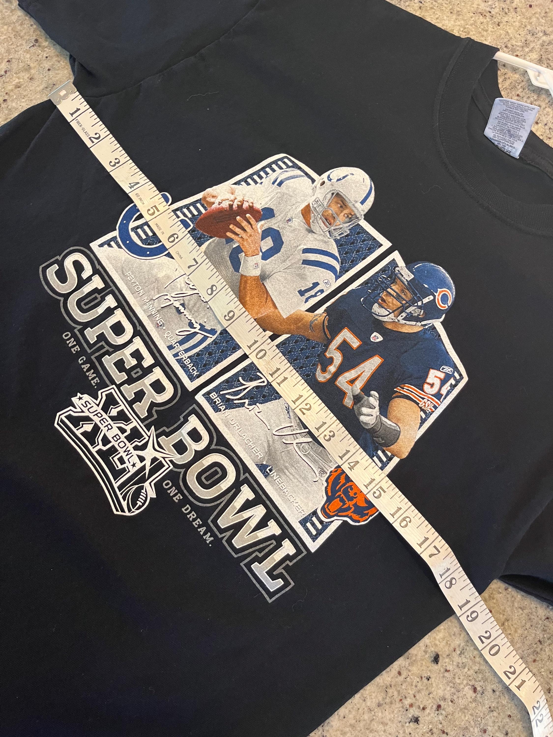 Vintage Indianapolis Colts Vs Chicago Bears Super Bowl XLI (41) T