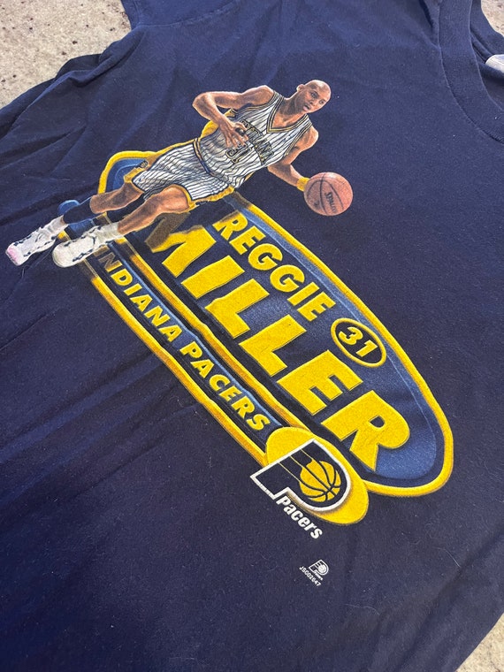 Vintage Reggie Miller Indiana Pacers T Shirt Size… - image 1