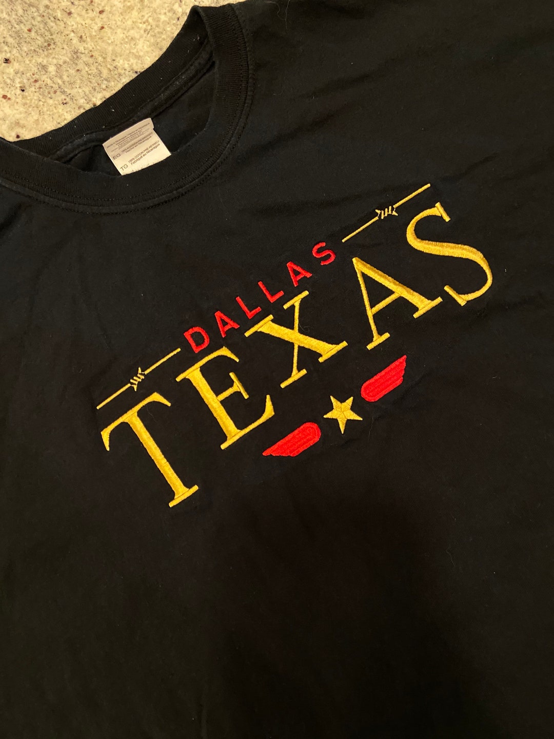 Vintage Dallas Texas Shirt Black XL Quality Embroidered Excellent ...
