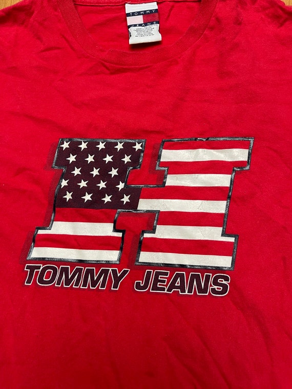 Vintage Tommy Hilfiger Jeans Long Sleeve T Shirt … - image 1