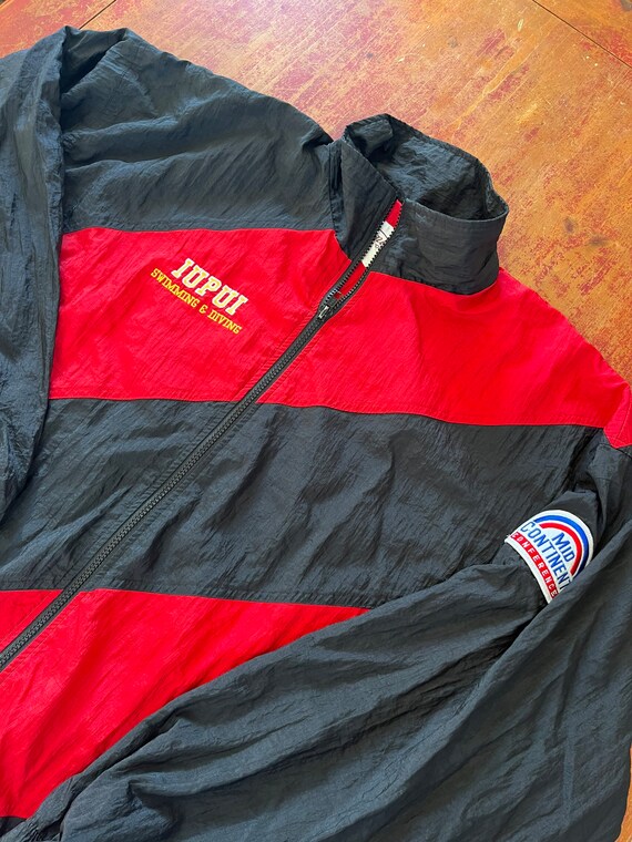 Vintage IUPUI Swimming & Diving Jacket Full Zip S… - image 3