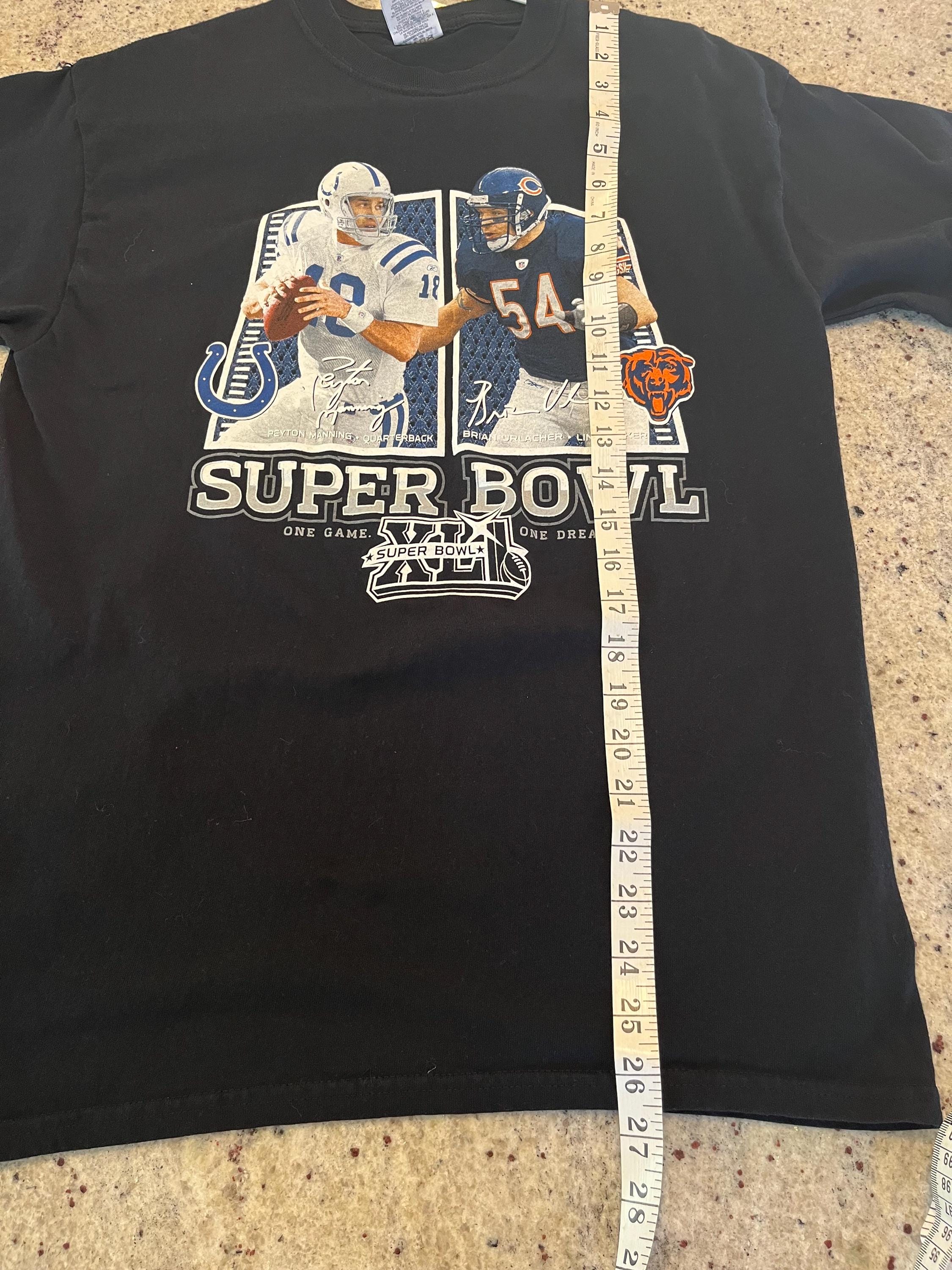 Vintage Indianapolis Colts Vs Chicago Bears Super Bowl XLI (41) T