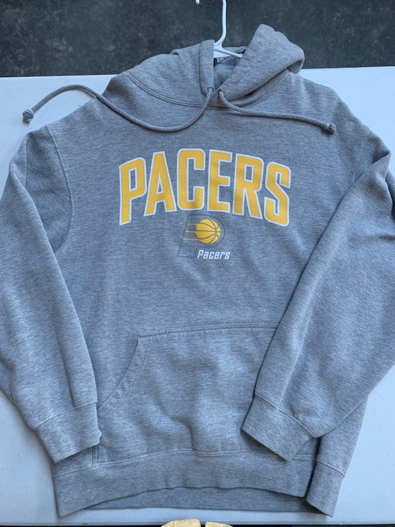 Indiana Pacers Classic Gray Hoodie Sweatshirt Siz… - image 2