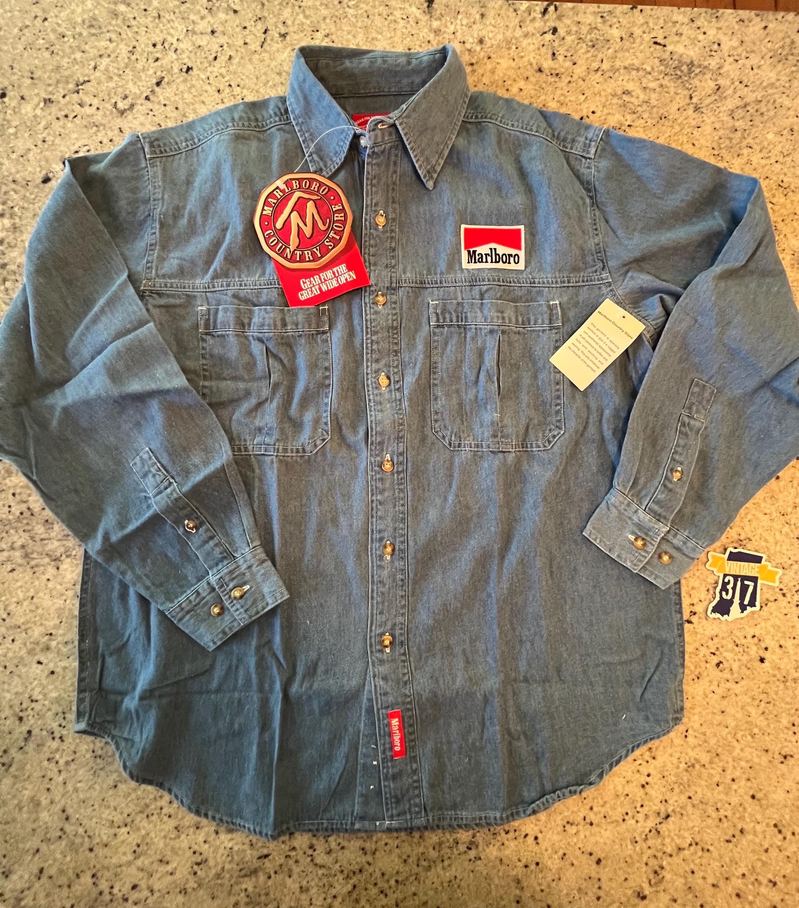 Marlboro Denim Shirt - Etsy
