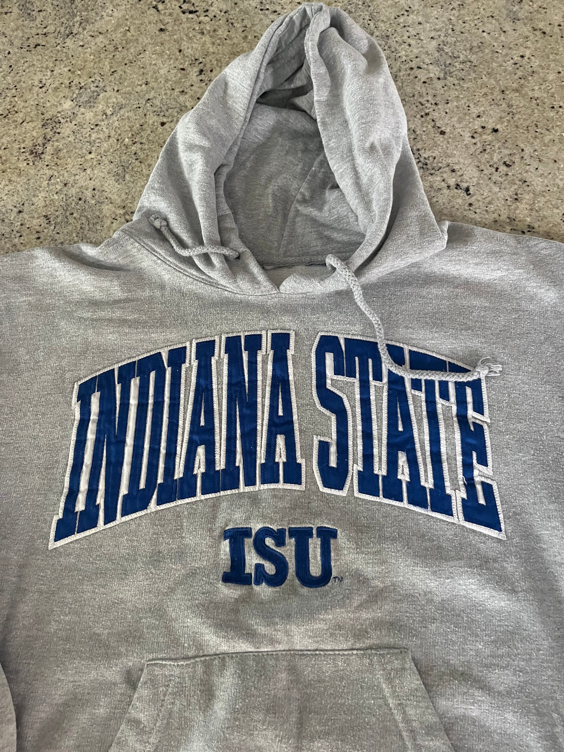 Vintage Indiana State University ISU sudadera con capucha Vintage Indiana State University ISU sudadera con capucha