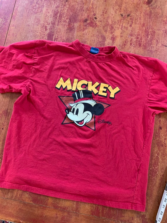 Vintage Disney Mickey Mouse T Shirt Size Large Aw… - image 1