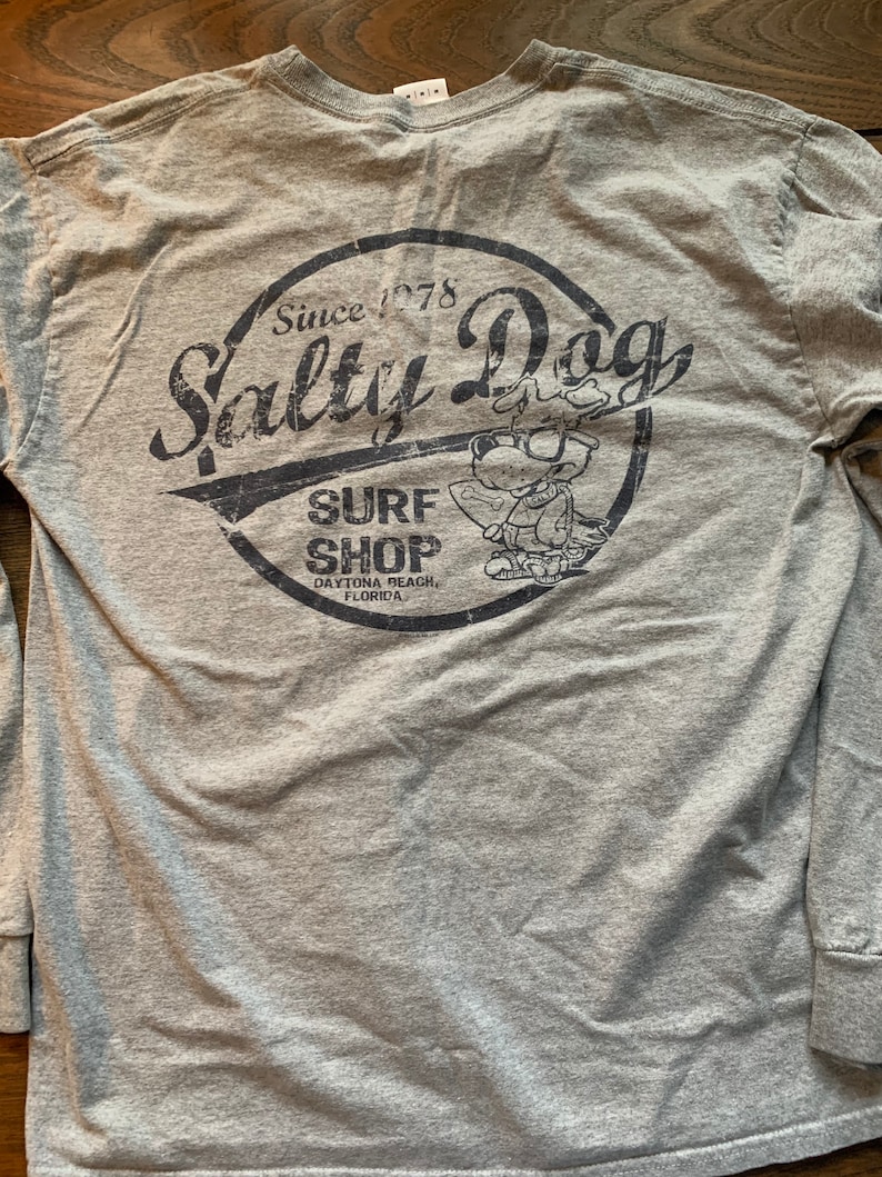 Vintage the Salty Dog Surf Shop Daytona Florida T Shirt Size Etsy