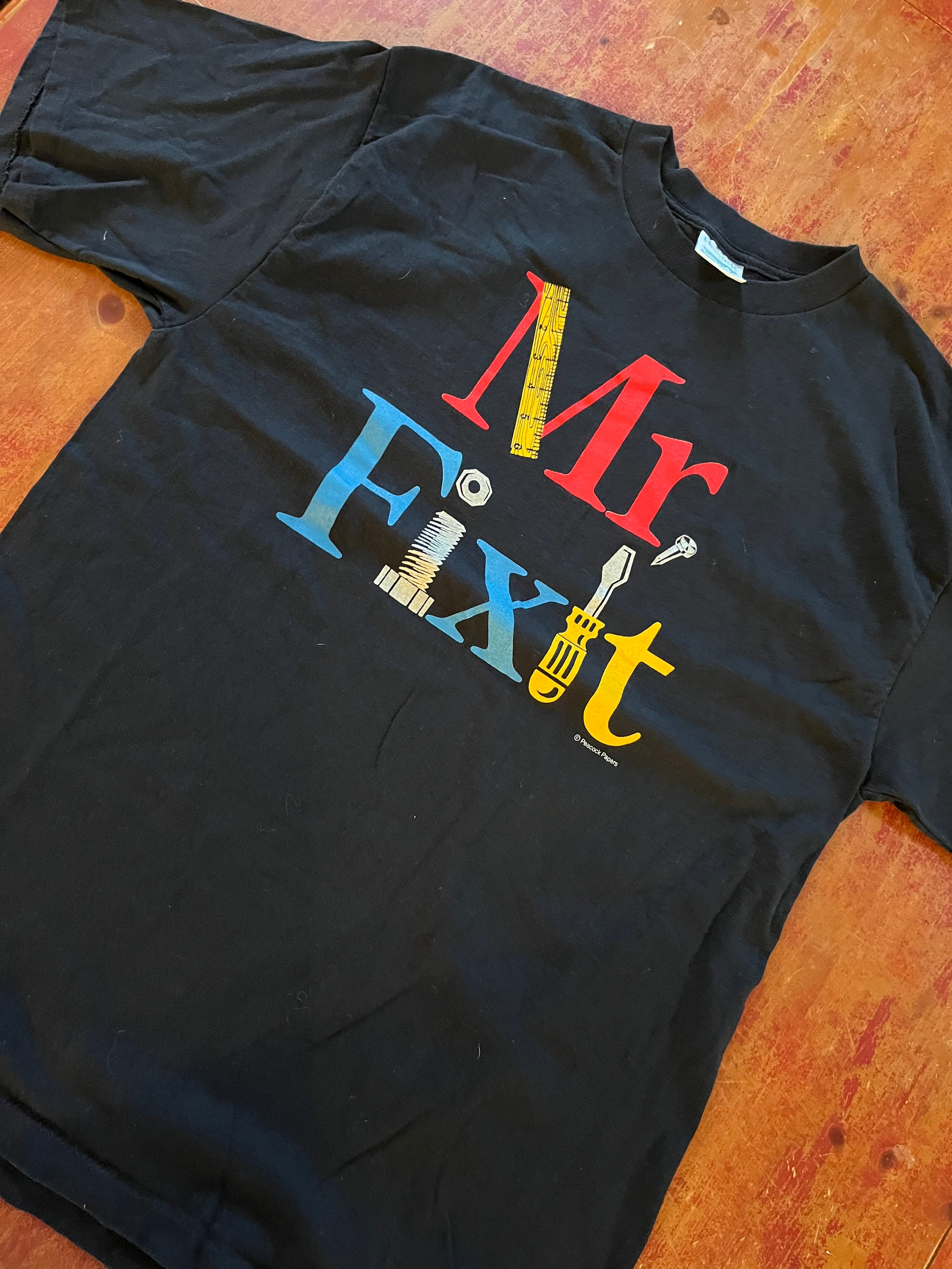 ask価格　Mr Fixit mr fixit tシャツ　90s 企業tシャツ ヴィンテージ Mr Fixit グラフィック T シャツ タグ付き サイズ