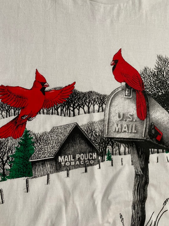 Vintage Cardinals Mail Pouch Tobacco T Shirt Fits Size Medium / Large  Excellent Condition