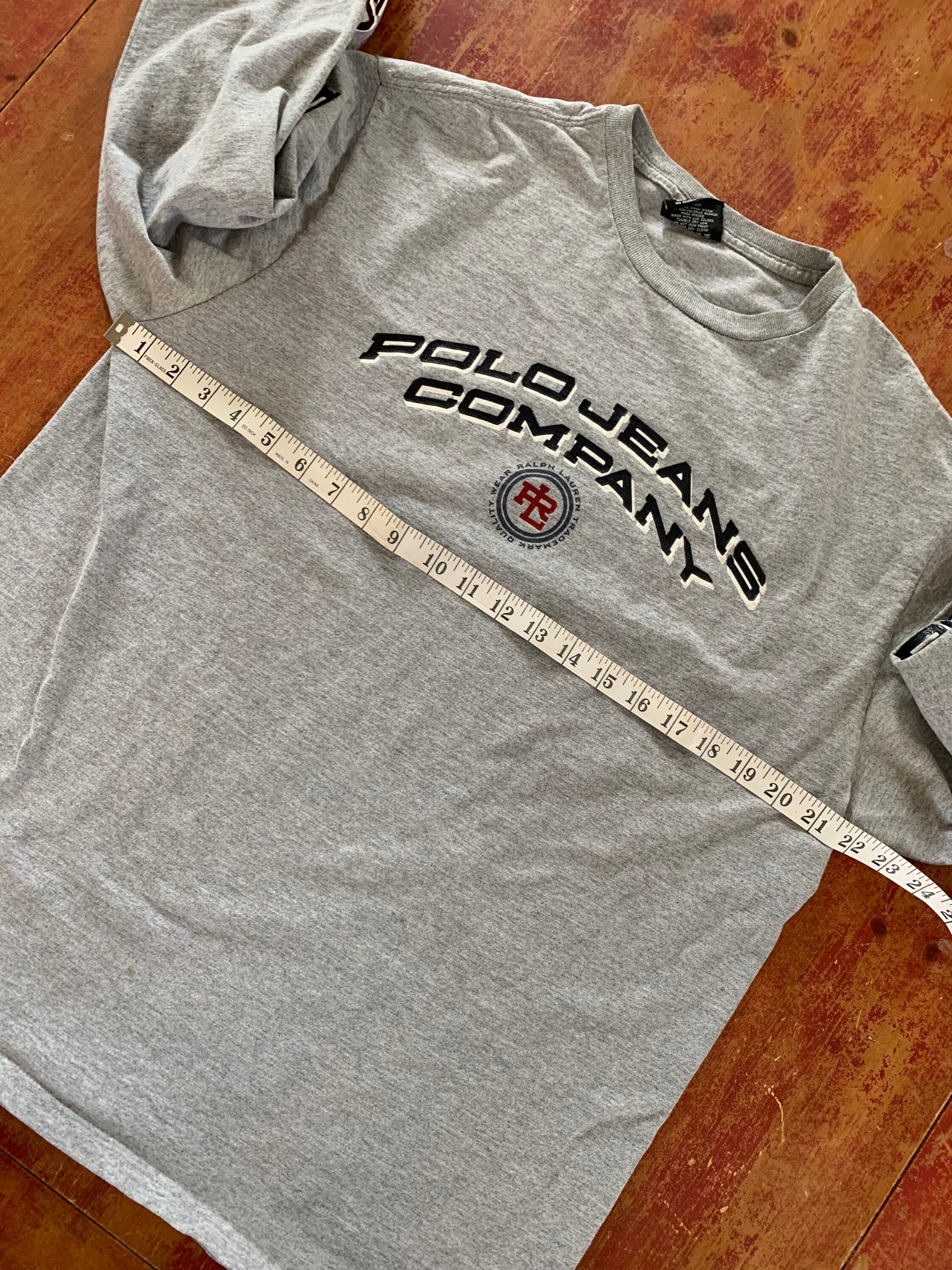 トップス 90s Polo jeans co design long sleeve tee 90s POLO JEANS CO. RL L/S sleeve print T-SHIRT