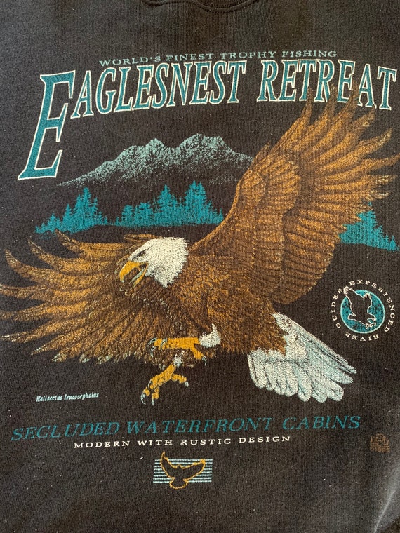 Vintage Eaglesnest Retreat Trophy Fishing Crewneck