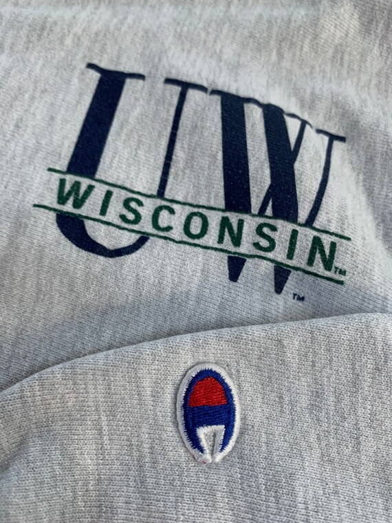 Vintage 90s University of Wisconsin Reverse Weave… - image 4