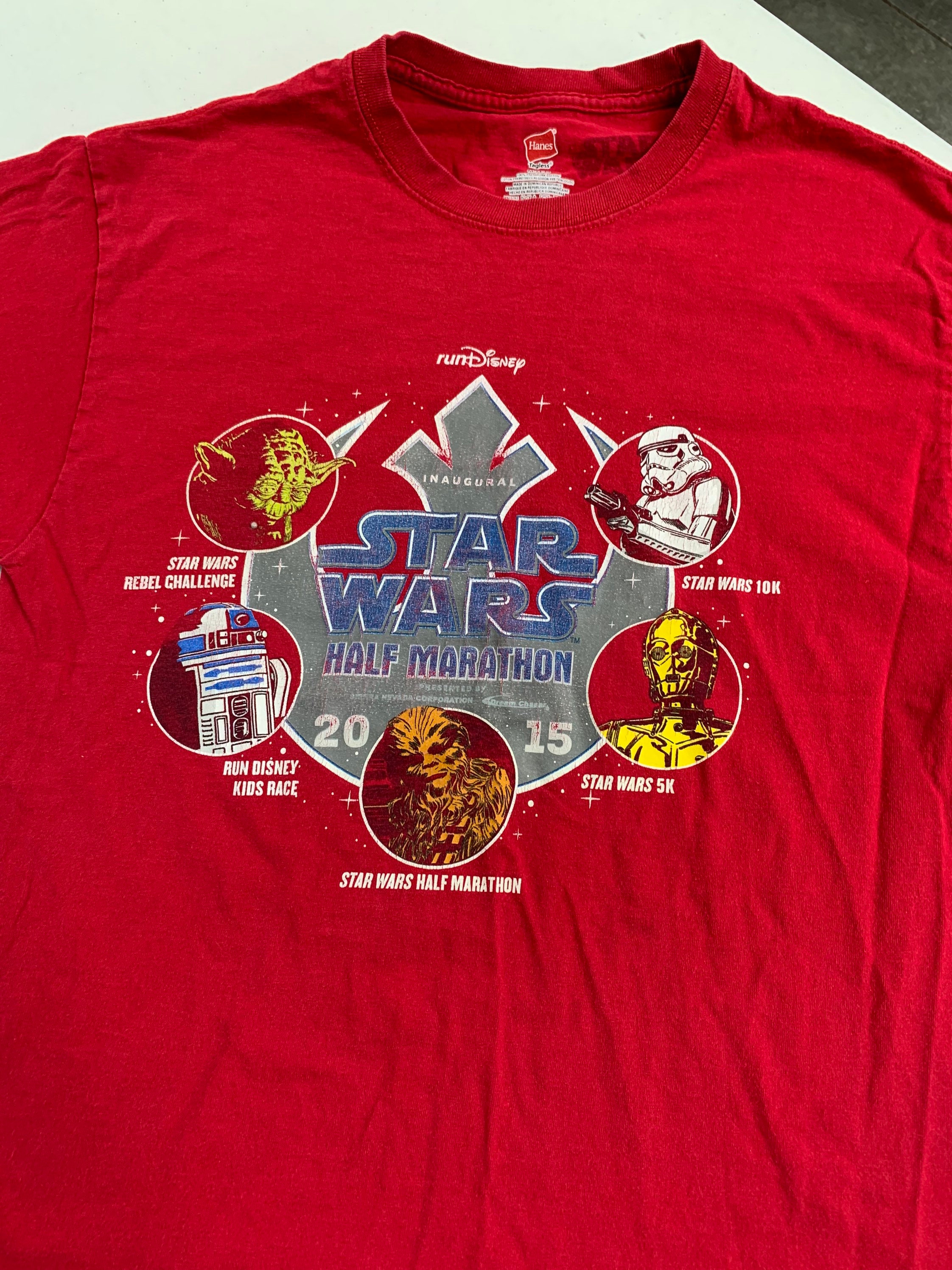 Disney Star Wars Half Marathon Race 15 Inaugural T Shirt Etsy Norway