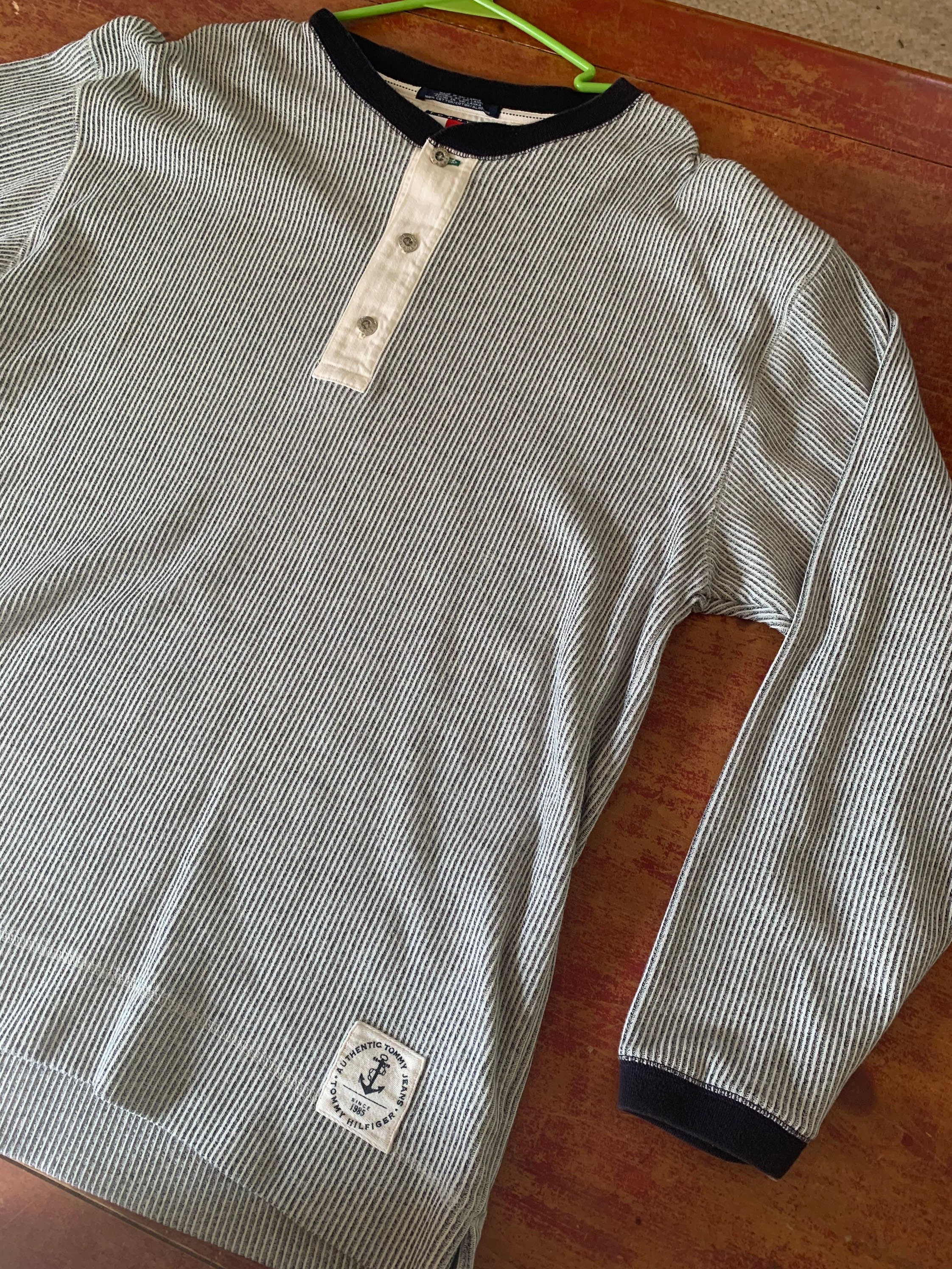 Vintage Tommy Hilfiger Striped Henley 