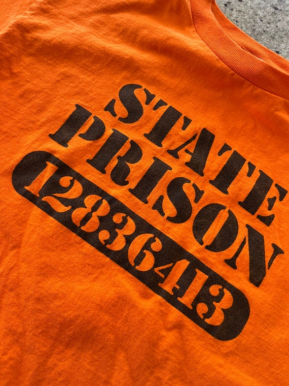 T shirt prisonnier orange sale