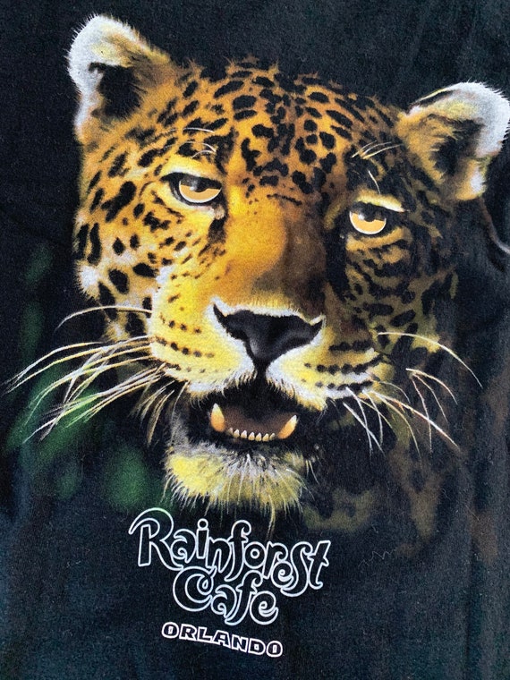 Vintage Tiger Leopard Rain Forest Cafe T Shirt XL Awesome Wild