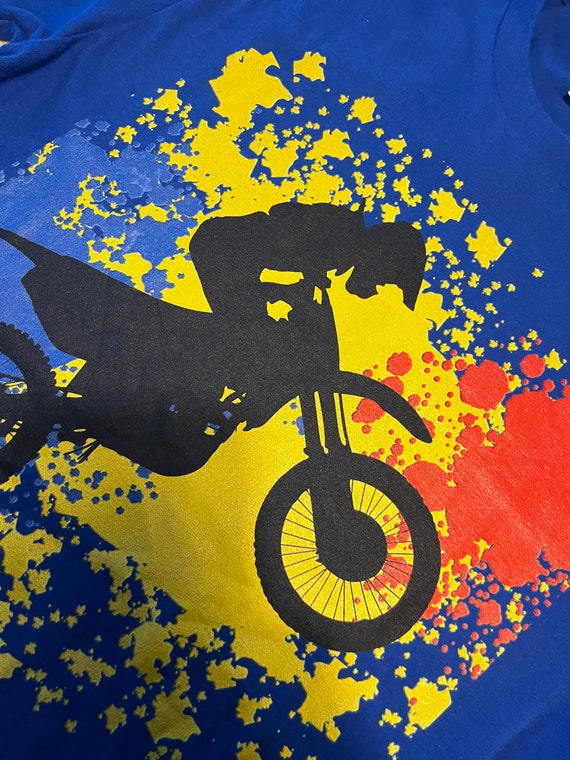 Motocross Graphic T Shirt Long Sleeve Size Small … - image 10
