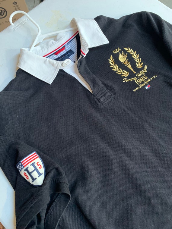 Crazy Vintage Tommy Hilfiger Polo Country Patches… - image 10