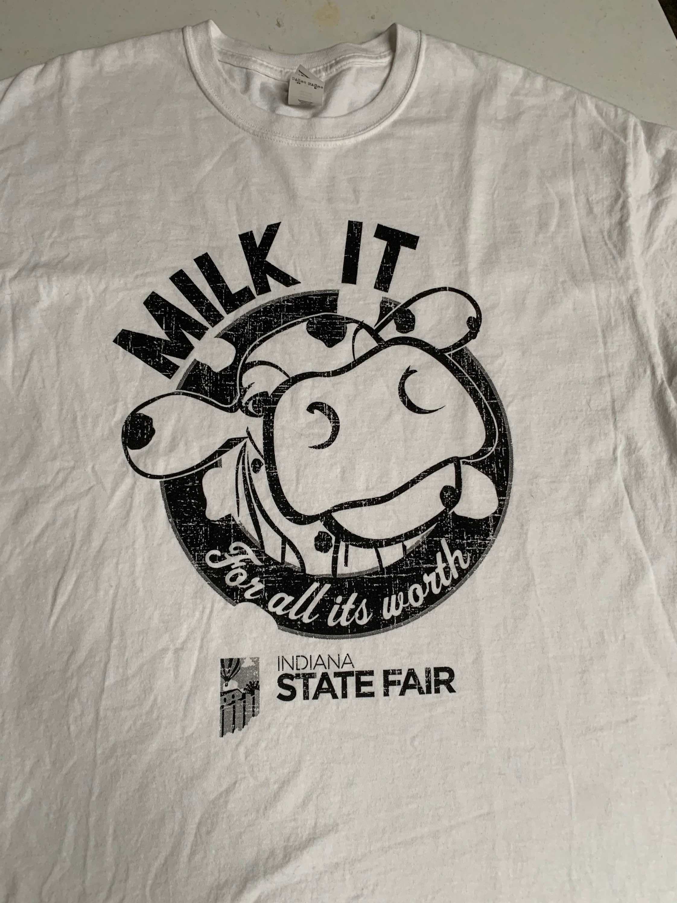 Vintage Milk It for All Its Worth T Shirt Indiana State Fair Etsy UK