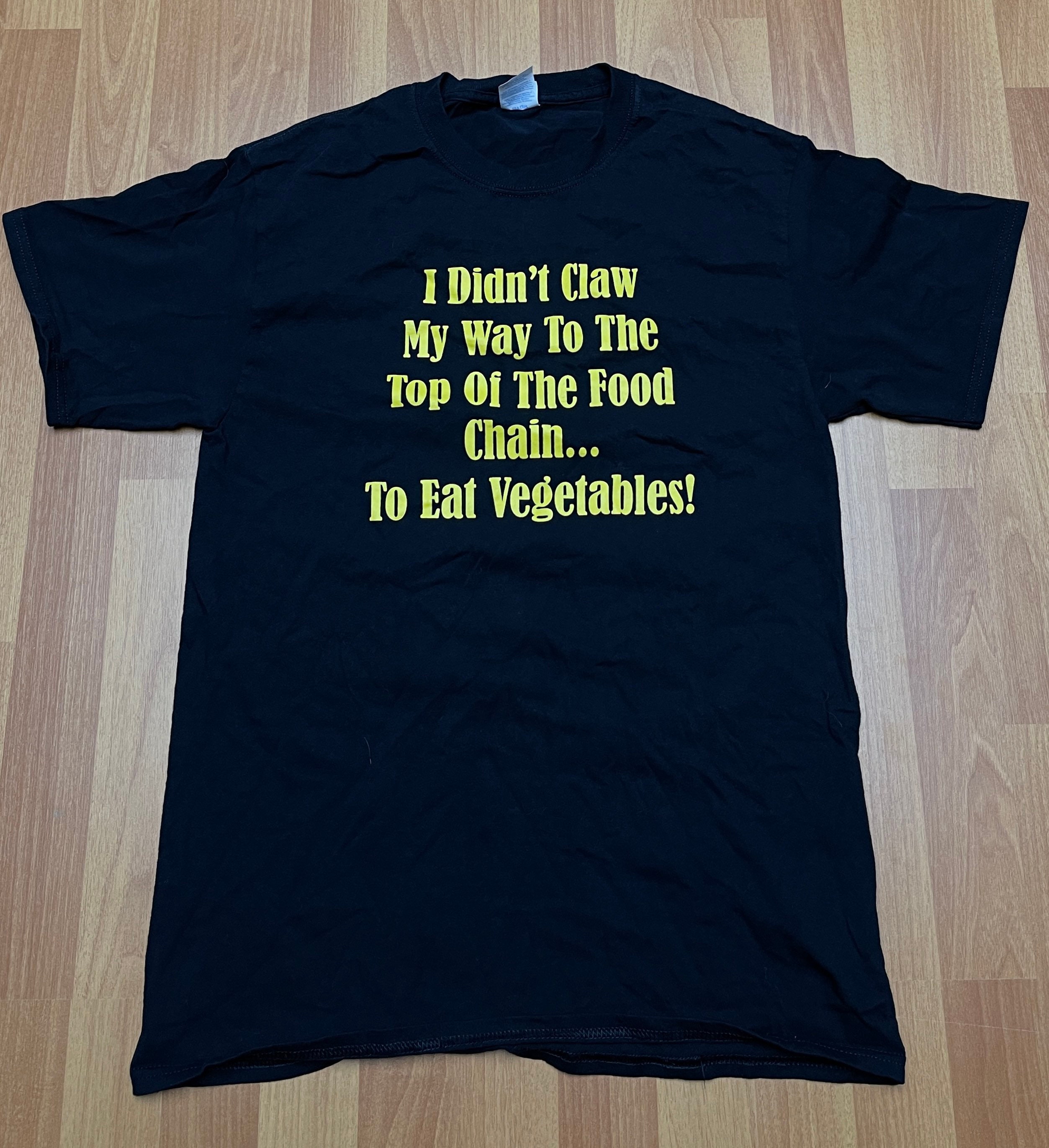 Food Chain Vegan Veggies Meat Eater Funny T Shirt Size Medium - Etsy