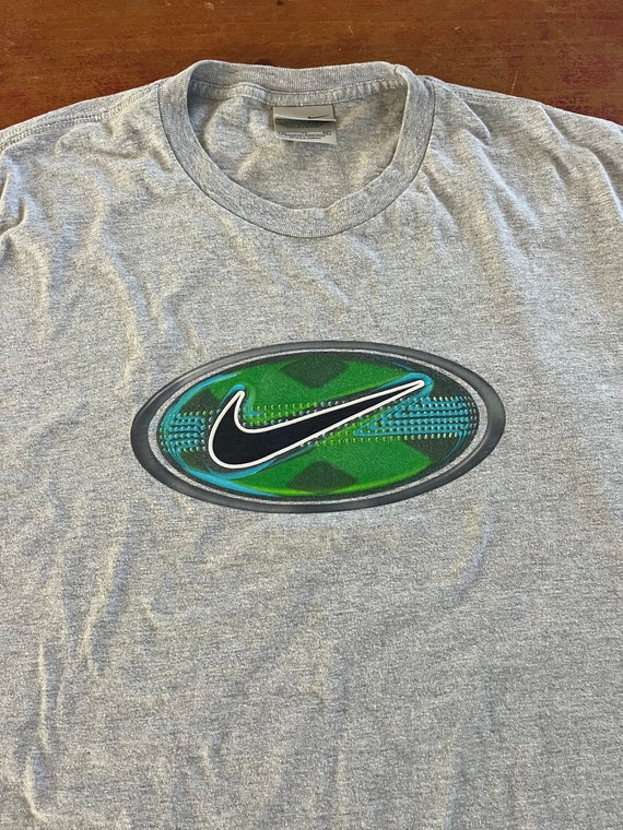 Vintage NIKE T Shirt Size Extra Large XL Unique Blue Green