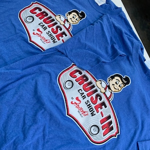 Vintage Lot of 2 Frisch’s Big Boy Cruise In T Shirts Size Large Awesome Graphic
