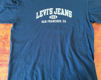 T-shirt Vintage Levi's Jeux Olympiques USA 1980 - Ringer, Taille L, Occasion Très Bon état